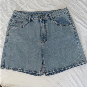 SHEIN Blue Denim Fabric